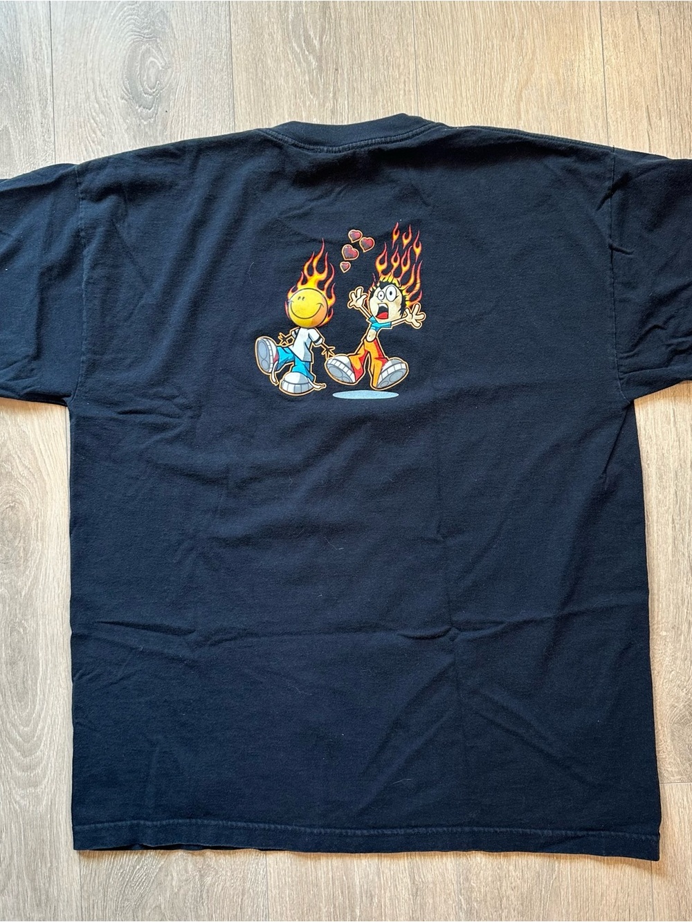 Vintage Y2K “Flame Boy” JNCO-Like Graphic Tee - Picture 2 of 5